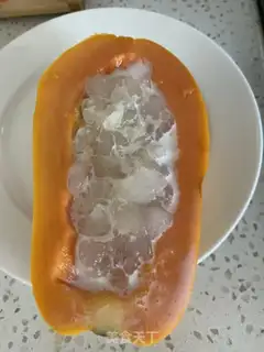 Make The papaya snow step 2