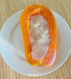 Make The papaya snow step 3