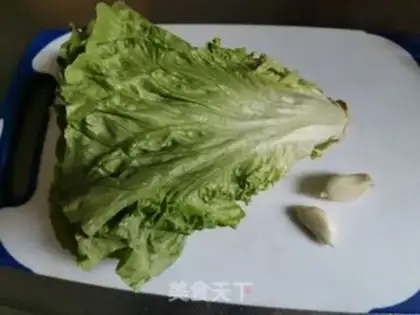 Make Pelican garlic lettuce step 0