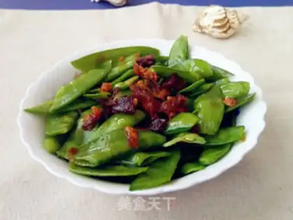 Make Shrimp toad sauce with Dutch beans step 4