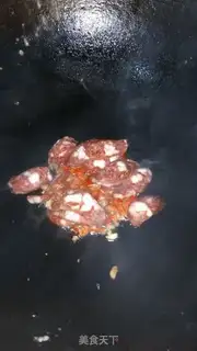 Make Sausage fried fans step 3