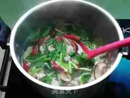 Make Celery mushrooms, skinny broth step 7