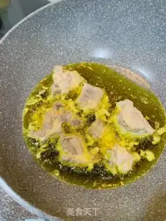 Make Salted egg ribs step 2