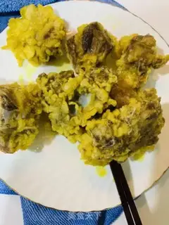 Make Salted egg ribs step 3