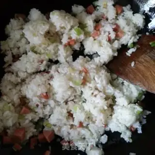 Make Ham sausage and cabbage step 2