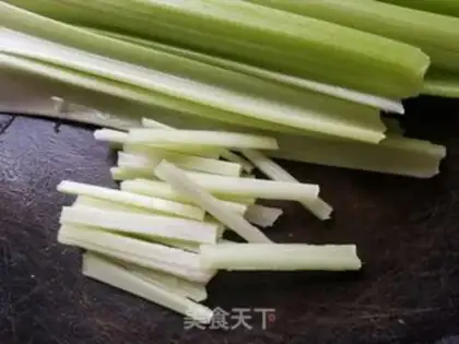 Make Celery carrots and beans step 0