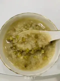 Make Green bean congee step 3