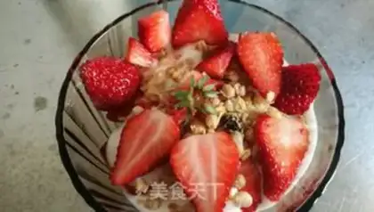 Make Strawberry oatmeal step 4