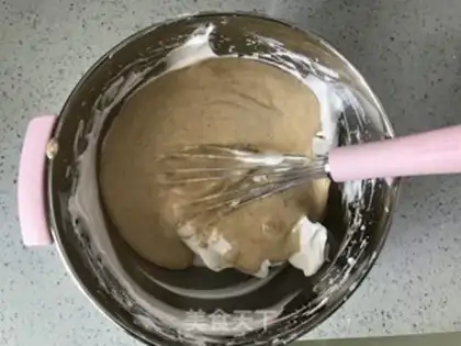 Make Red bean rice steam cake step 7