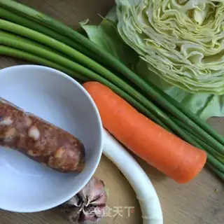 Make Weenie fried pasta step 2