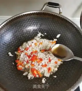 Make Onion fragrance tofu step 4