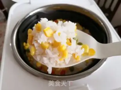 Make Corn rice step 6