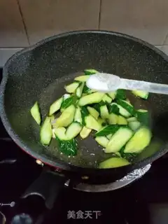 Make Scrambled cucumbers step 7