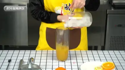 Make A glass of oranges step 11