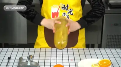 Make A glass of oranges step 12