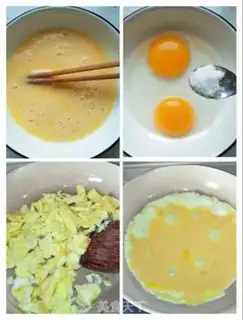 Make Pineapple pepper fried goose eggs step 3