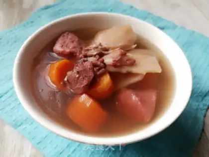 Make Carrot, red bean soup step 11