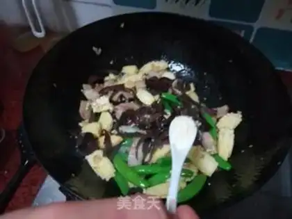 Make Corn and sweet beans step 7
