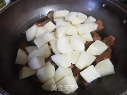 Make Potato burn ribs step 7