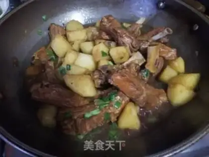 Make Potato burn ribs step 8
