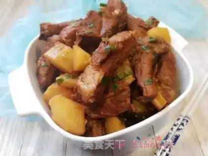 Make Potato burn ribs step 9