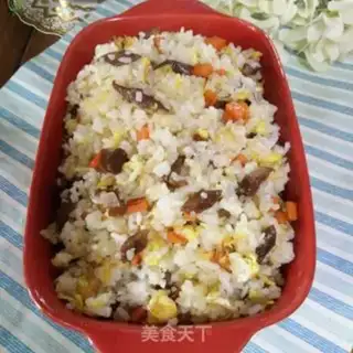 Make Weenie carrot fried rice step 7