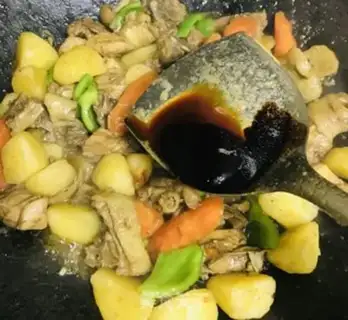 Make Potato chicken step 12