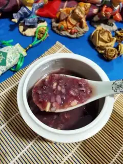 Make Black rice congee step 8