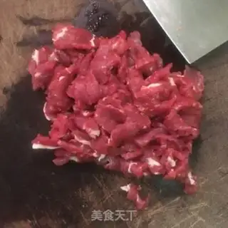 Make Mustard blue beef fried rice step 0