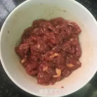 Make Mustard blue beef fried rice step 2