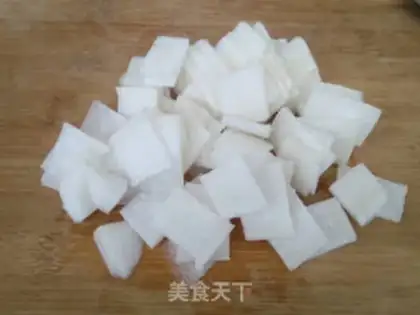 Make Garlic radish step 1