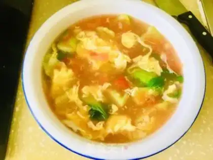 Make Tomato egg soup step 8