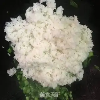 Make Mustard blue beef fried rice step 7