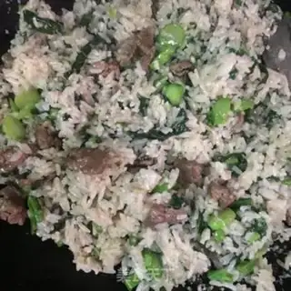 Make Mustard blue beef fried rice step 10