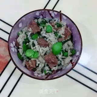Make Mustard blue beef fried rice step 12