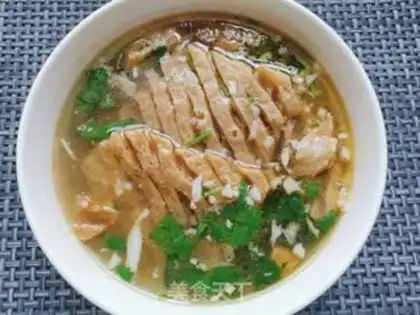 Make Homemade chicken juice tofu string step 5