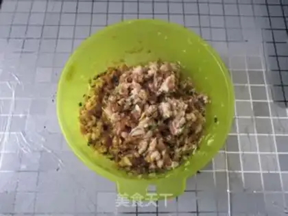 Make Porridge pork dumplings step 2