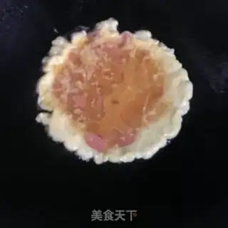 Make Ham sausage fried eggs step 4