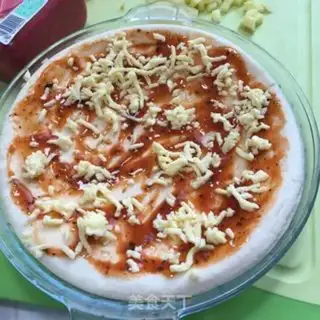 Make Ham pizza step 2