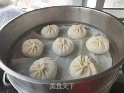 Make Homemade meat buns step 7