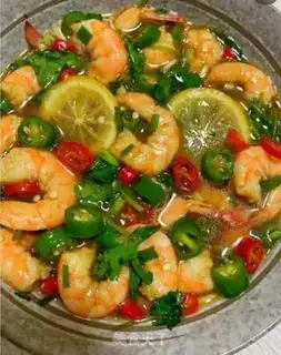Make Thai lemon shrimp step 4