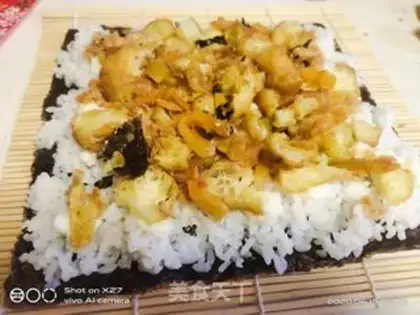 Make Sushi with oil bars step 4