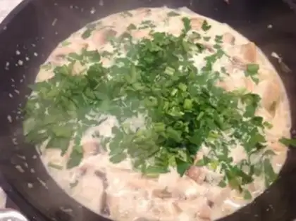 Make Cream pasta step 8