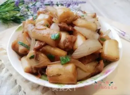 Make Onion fried pig sausage powder step 10