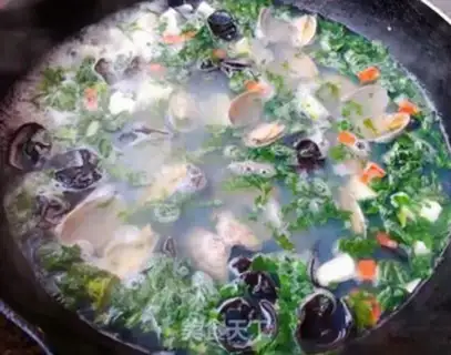 Make The soup of flowers and tofu step 9