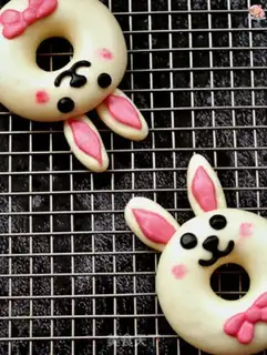 Make Little bunny donut buns step 16