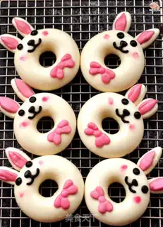 Make Little bunny donut buns step 17