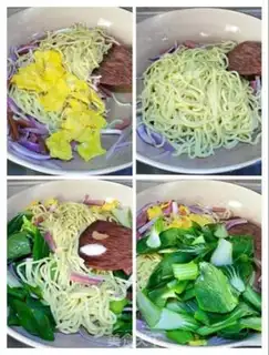 Make Egg-fried car noodles step 4