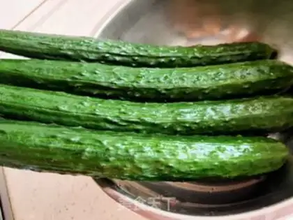 Make Cucumber egg dumplings step 1