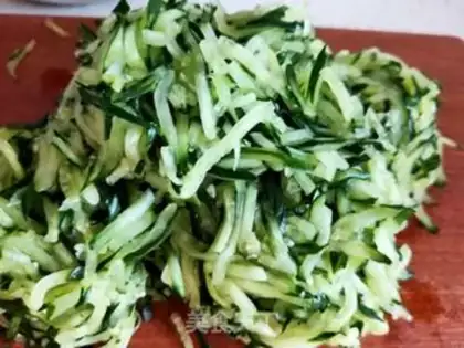 Make Cucumber egg dumplings step 9